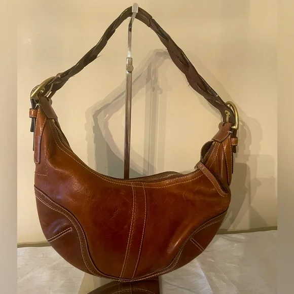 Coach | Bags | Vintage Coach Hobo Brown Leather D6s0043 | Poshmark